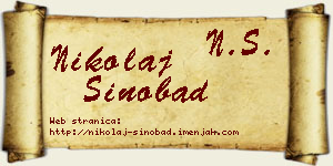 Nikolaj Sinobad vizit kartica